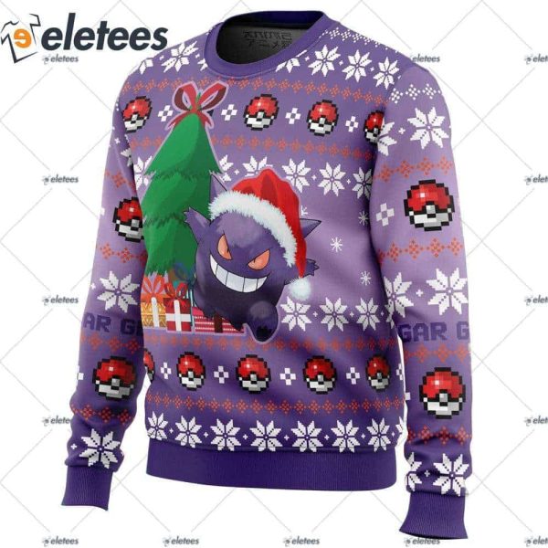 Gengar Pokemon Ugly Christmas Sweater