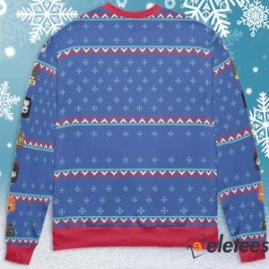 Ghibli Chibi 8bit Ugly Christmas Sweater 2