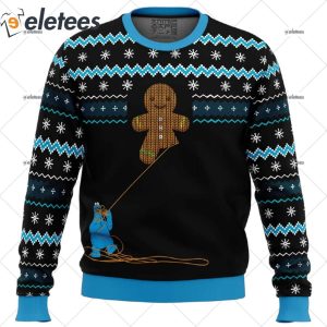 Gingerbread Cookie Monster Ugly Christmas Sweater 1