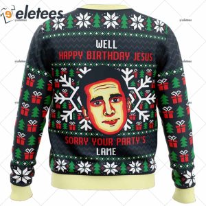 Happy Birthday Jesus Funny The Office Ugly Christmas Sweater 2