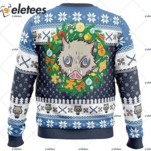 Hashibira Inosuke Demon Slayer Ugly Christmas Sweater 4