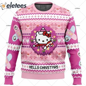 Hello Christmas Hello Kitty Ugly Christmas Sweater 1