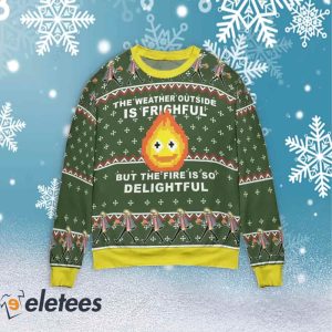 Howls Moving Castle The Fire is So Delightful Ugly Christmas Sweater 1