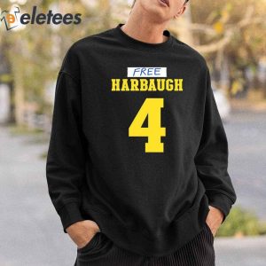 J.J. Mccarthy Free Harbaugh 4 Shirt 4