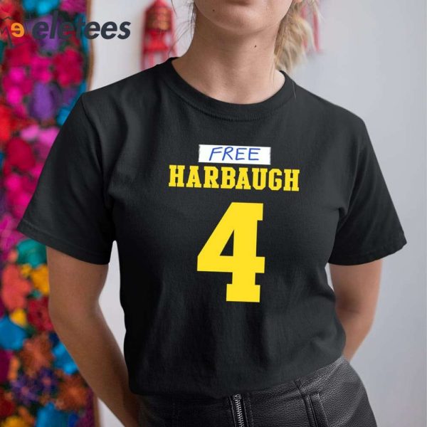 J.J. Mccarthy Free Harbaugh 4 Shirt