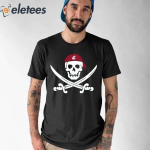 Jake Dickert Wsu Golf Pirate Skull Shirt 1