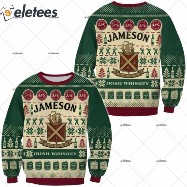 Jameson Irish Whiskey Alcohol Ugly Christmas Sweater
