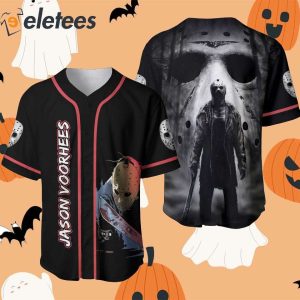 Jason Voorhees Horror Movie Halloween Baseball Jersey 1