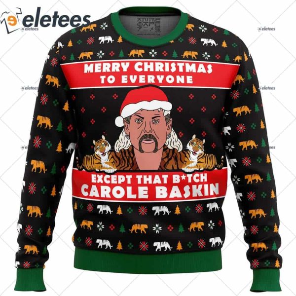 Joe Exotic Tiger King Ugly Christmas Sweater