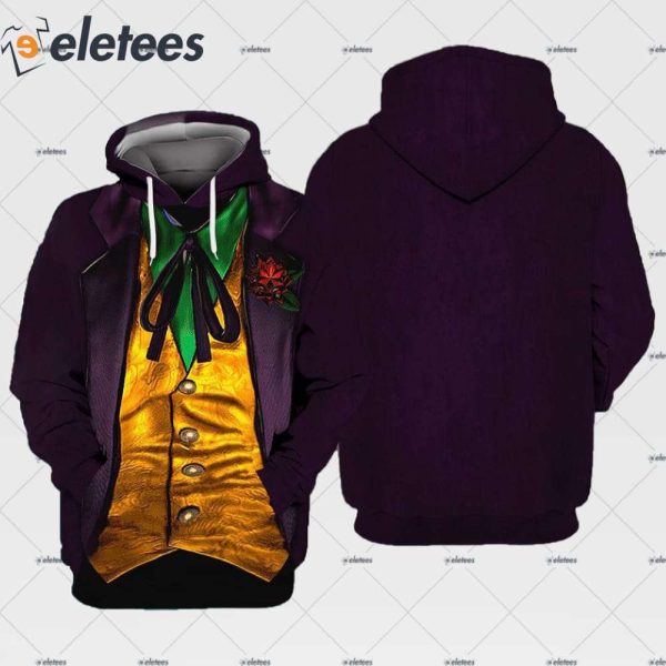 Joker Purple Halloween 3D Hoodie