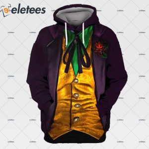 Joker Purple Halloween 3D Hoodie 2