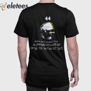 Lewis Hamilton 44 Inner Race World Tour Shirt