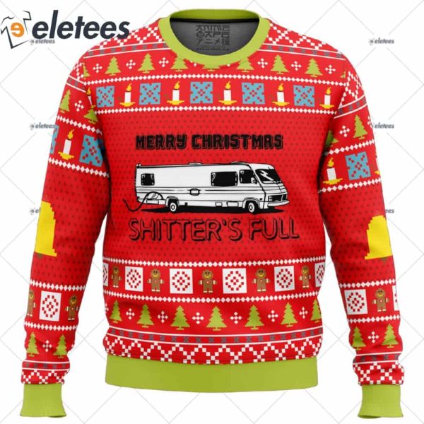 Merry Christmas Shitter’s Full Ugly Christmas Sweater