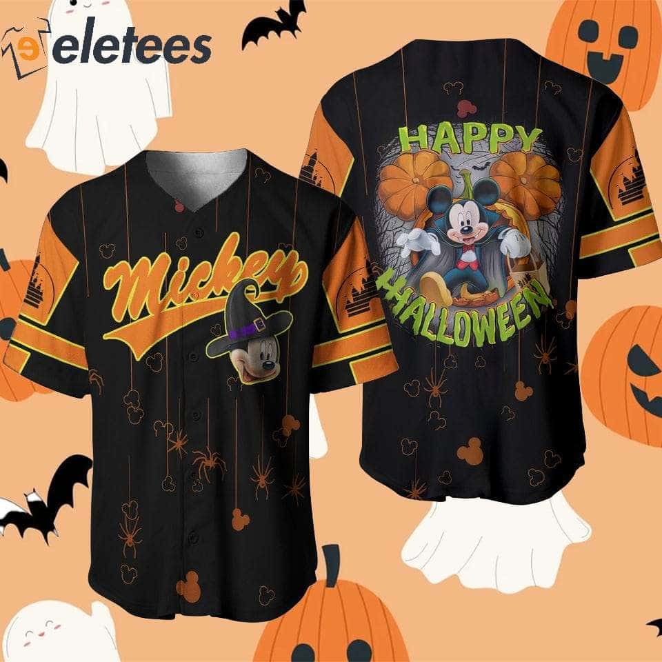 Eletees Mickey Mouse Disney Gift Halloween Baseball Jersey
