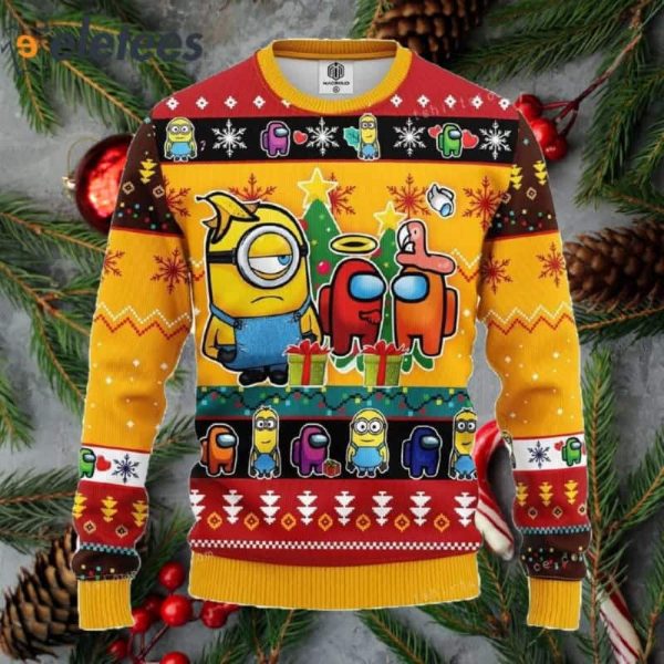 Minion Among Us Funny Ugly Sweater Party