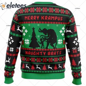 Naughty Brats Krampus Ugly Christmas Sweater 2