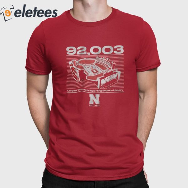 Nebraska Volleyball 92003 Shirt