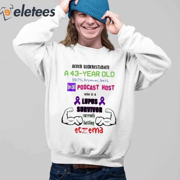 Never Underestimate A 43 Year Old Podcast Host Shirt