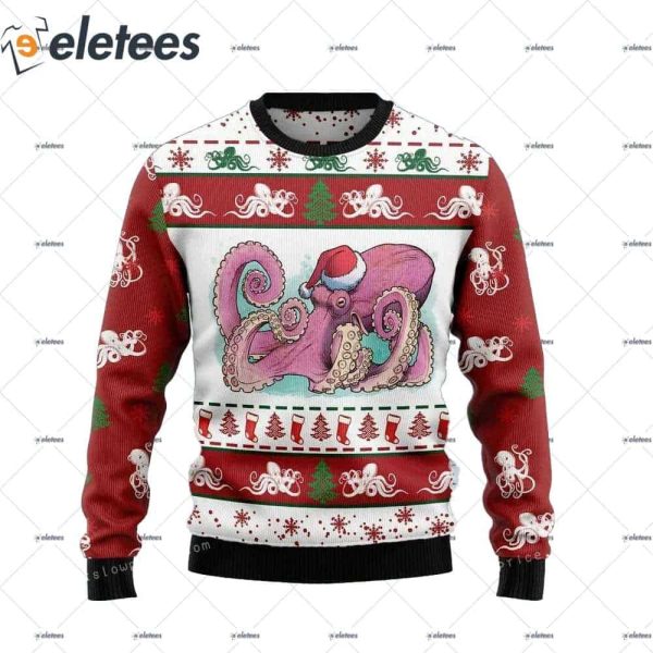 Octopus Noel Ugly Sweater Christmas Party