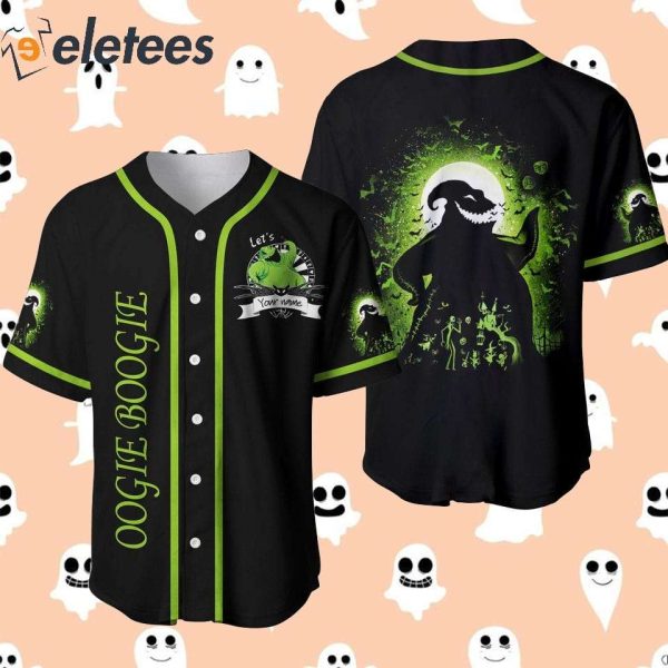 Oogie Boogie Baseball Jersey, Horror Halloween Baseball Jersey