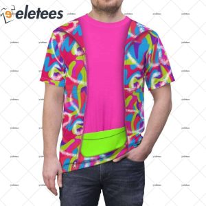 Ryan Neon Skate 80s Workout-Themed Party Halloween Costume Shirt