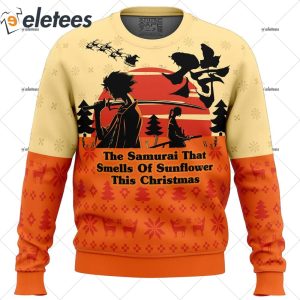 Samurai Champloo The Samurai That Smells Of Sunflower This Christmas Ugly Christmas Sweater 1