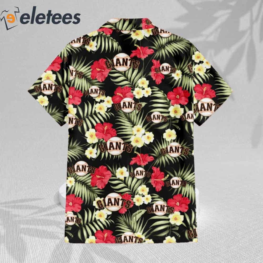 Cheap Black San Francisco Giants Hawaiian Shirt - Anynee