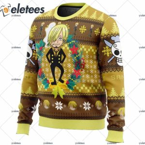Sanji One Piece Ugly Christmas Sweater 2