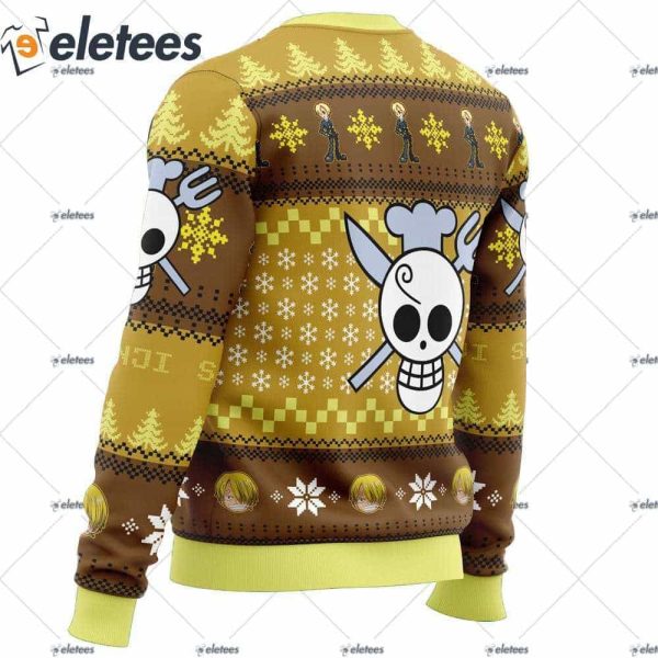 Sanji One Piece Ugly Christmas Sweater