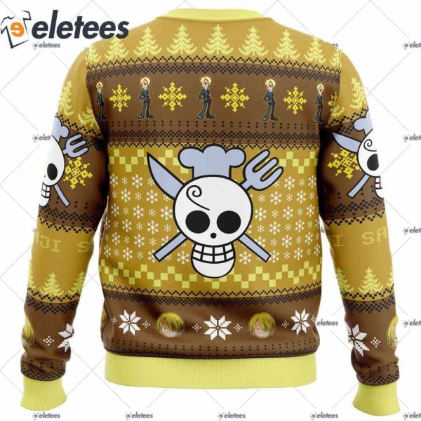 Sanji One Piece Ugly Christmas Sweater
