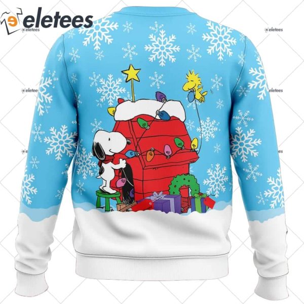 Snowy Christmas Snoopy Ugly Christmas Sweater
