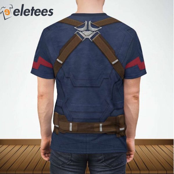 Steve Rogers Captain America Halloween Costume Shirt