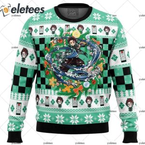 Tanjiro Kamado Demon Slayer Ugly Christmas Sweater 1