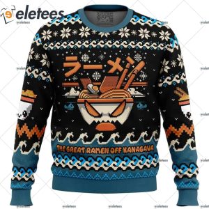 The Great Ramen Off Kanagawa Ramen Ugly Christmas Sweater 1
