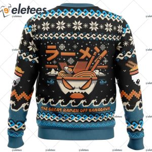 The Great Ramen Off Kanagawa Ramen Ugly Christmas Sweater 2