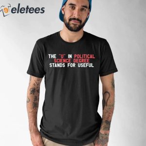 The U In Political Science Degree Stands For Useful Shirt 1