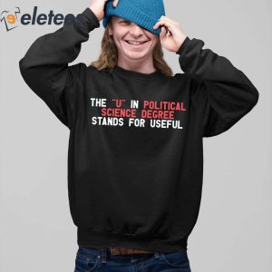 The U In Political Science Degree Stands For Useful Shirt 2
