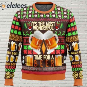 Time for a Beer Ugly Christmas Sweater 2