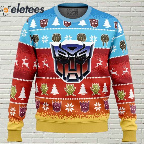 Transformers Ugly Christmas Sweater