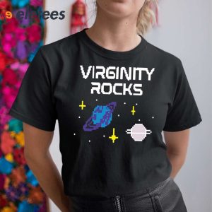 Virginity Rocks Pixel Space Shirt 4 1