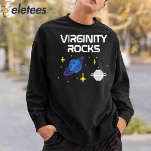 Virginity Rocks Pixel Space Shirt 5 1