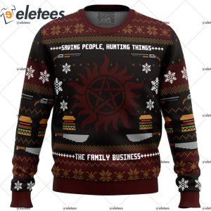 Winchester Christmas Supernatural Ugly Christmas Sweater 1