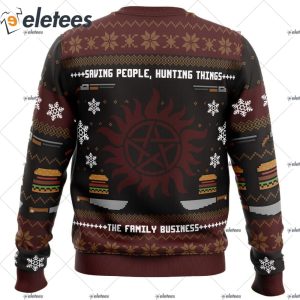Winchester Christmas Supernatural Ugly Christmas Sweater 2