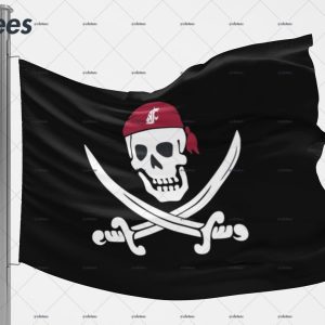 Wsu Cougar Football Pirate Flag 1