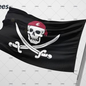 Wsu Cougar Football Pirate Flag 3