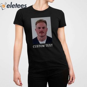 Zach Bryan Mugshot Custom Text Shirt 2