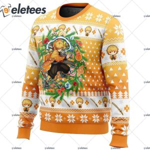 Zenitsu Agatsuma Demon Slayer Ugly Christmas Sweater 2