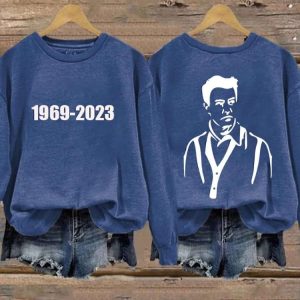 1969 2023 Matthew Perry Casual Long Sleeve Sweatshirt 4