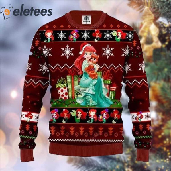 Airel Mermaid Ugly Christmas Sweater