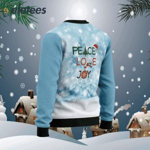 Akita Peace Love Joy Ugly Sweater Ugly Christmas Sweater1